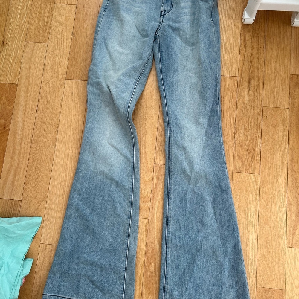 Marciano Flare Wide Leg Light Wash Jeans